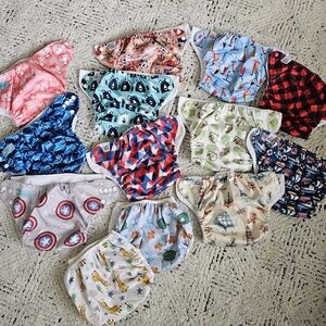 MAMA KOALA & ALVA BABY Colorful Diaper Covers Set - Playful Designs